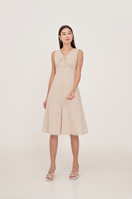 Eclat Button Midi Dress