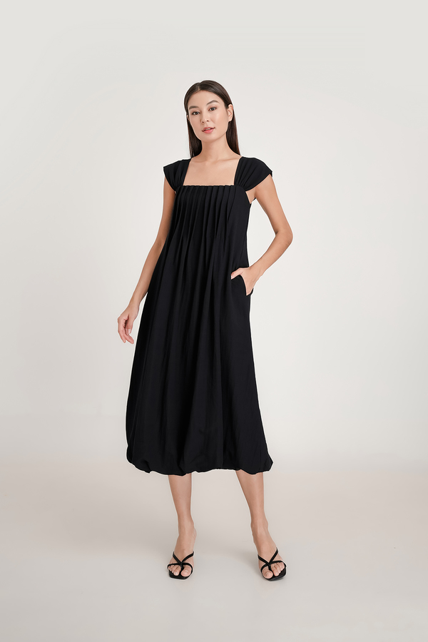 Lianne Bubble Hem Midi Dress