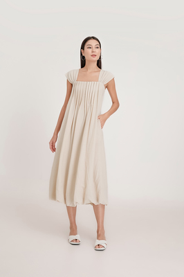 Lianne Bubble Hem Midi Dress