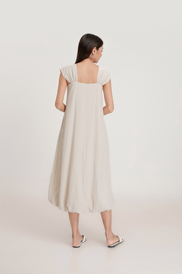 Lianne Bubble Hem Midi Dress