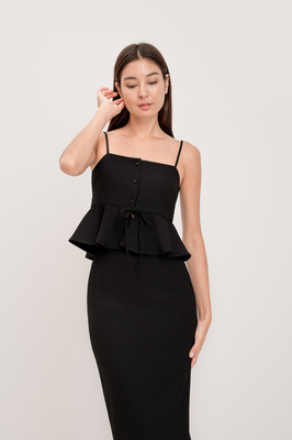 Joelle Textured Peplum Top