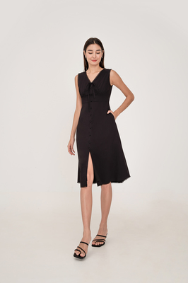 Eclat Button Midi Dress