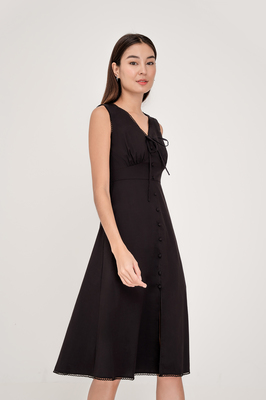 Eclat Button Midi Dress