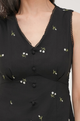 Thyme Embroidered V Neck Top