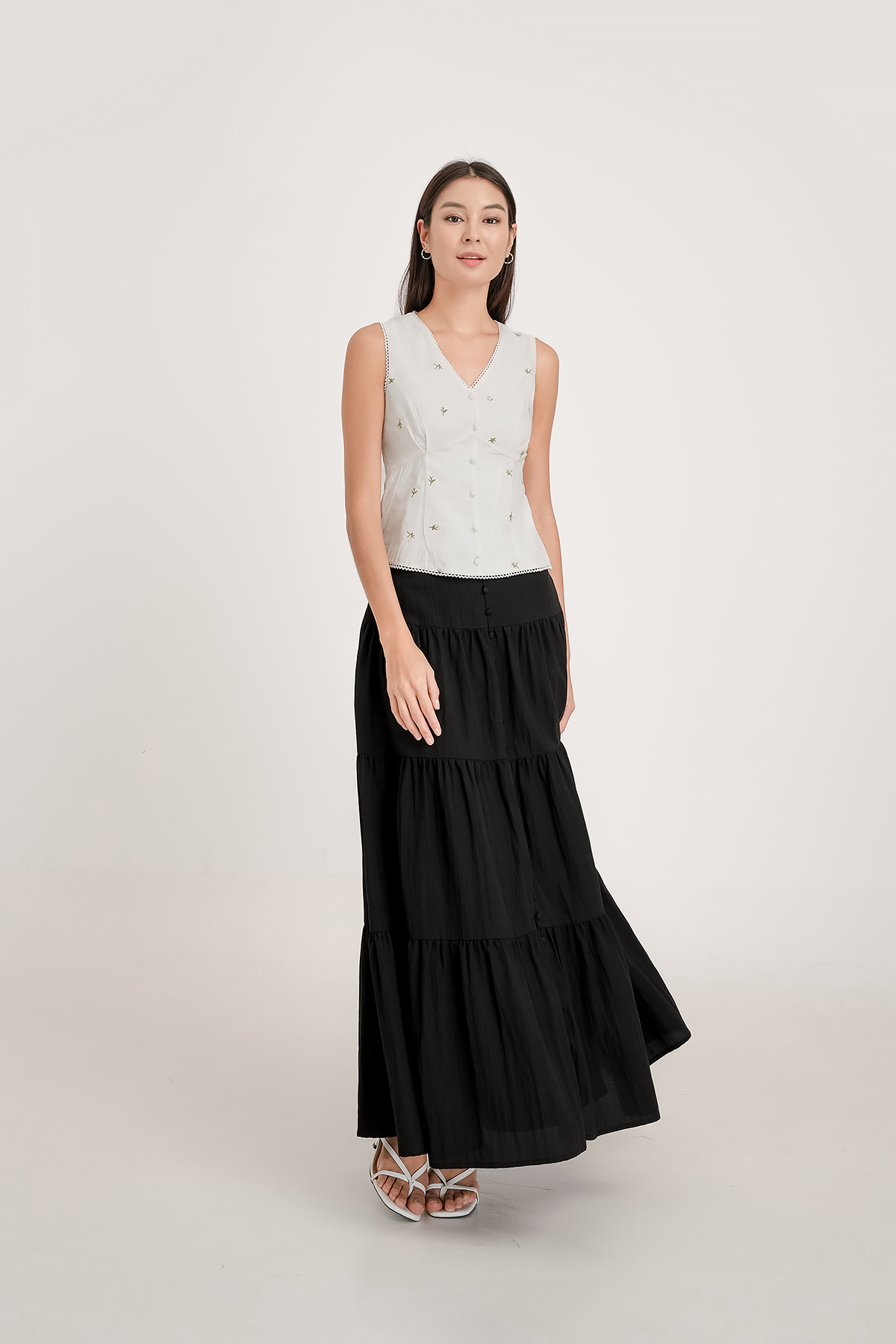 Fayth • Zoie Tiered Maxi Skirt Fayth • Zoie Tiered Maxi Skirt