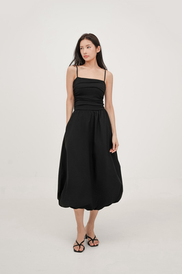 Ciara Ruched Bubble Hem Dress