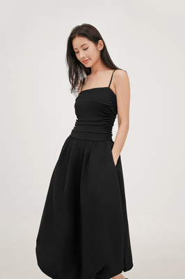 Ciara Ruched Bubble Hem Dress