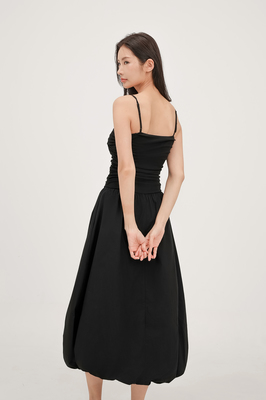 Ciara Ruched Bubble Hem Dress