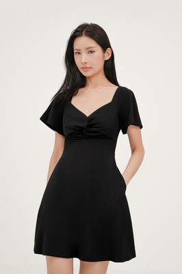 Karlotta Flutter Sleeve Dress