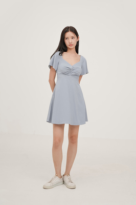 Karlotta Flutter Sleeve Dress