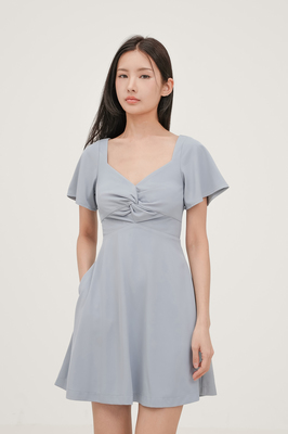 Karlotta Flutter Sleeve Dress