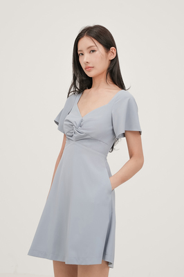 Karlotta Flutter Sleeve Dress