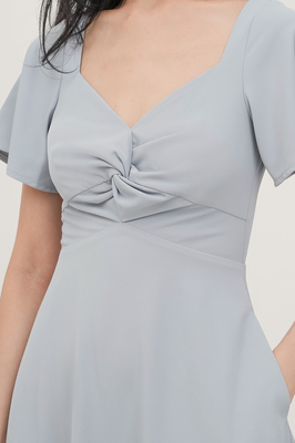 Karlotta Flutter Sleeve Dress