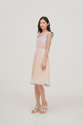 Paradise Pleated Midi Dress