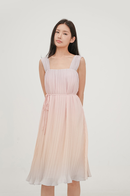 Paradise Pleated Midi Dress