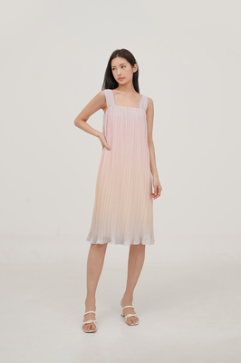 Paradise Pleated Midi Dress