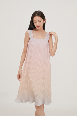 Paradise Pleated Midi Dress