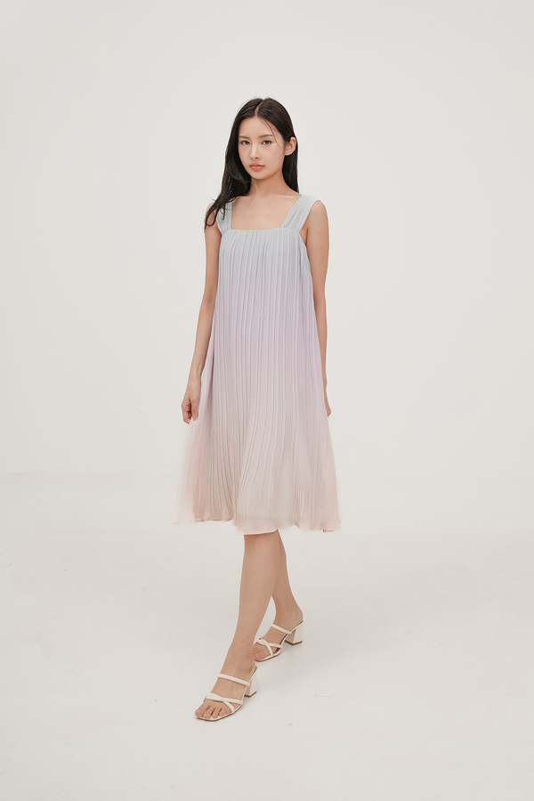 Paradise Pleated Midi Dress