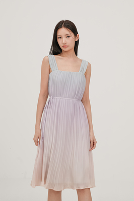 Paradise Pleated Midi Dress