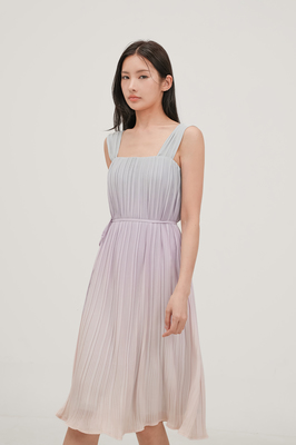 Paradise Pleated Midi Dress