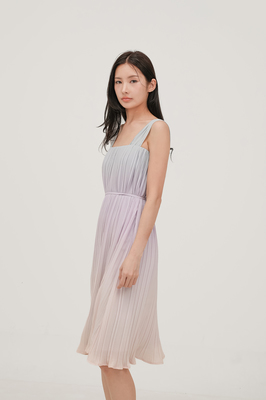 Paradise Pleated Midi Dress