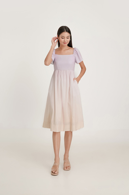 Paradise Flutter Sleeve Midi Dress