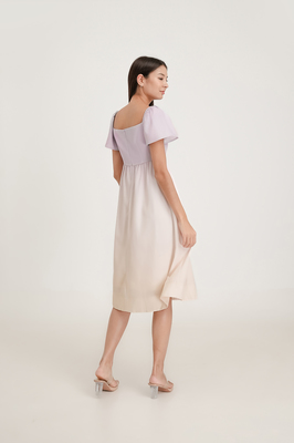 Paradise Flutter Sleeve Midi Dress