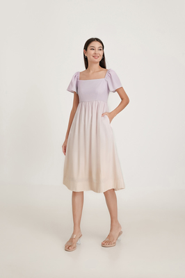 Paradise Flutter Sleeve Midi Dress