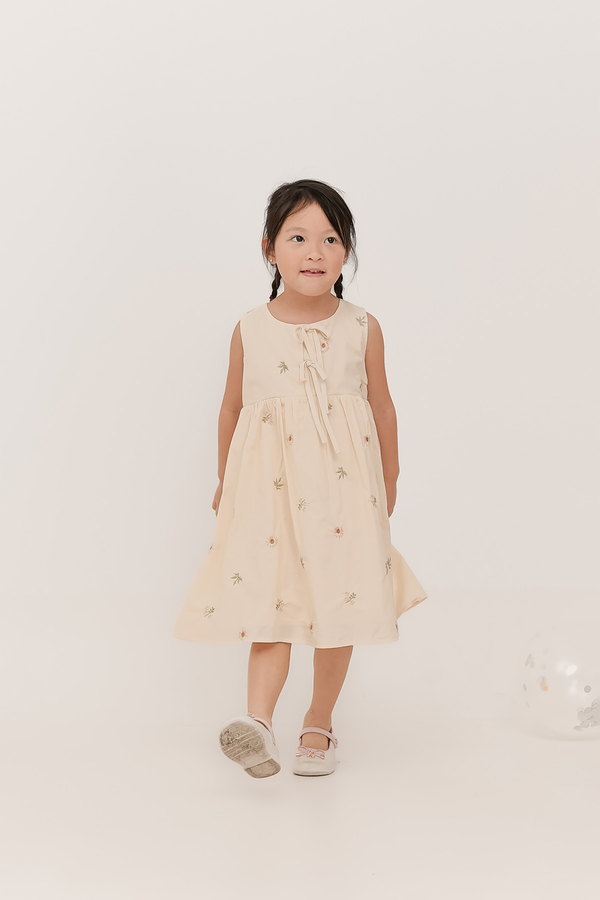 KIDS Solstice Embroidered Ribbon Dress