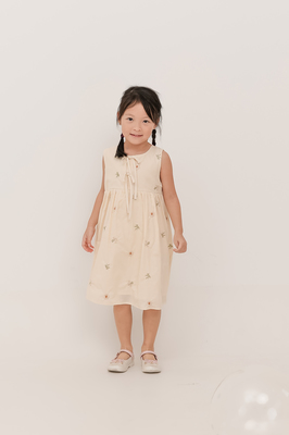 KIDS Solstice Embroidered Ribbon Dress