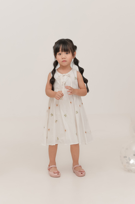 KIDS Solstice Embroidered Ribbon Dress