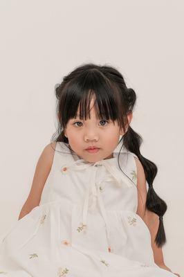 KIDS Solstice Embroidered Ribbon Dress