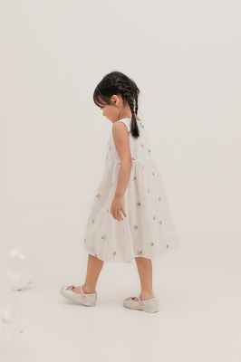 KIDS Solstice Embroidered Ribbon Dress