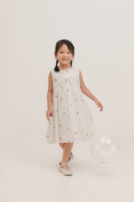 KIDS Solstice Embroidered Ribbon Dress