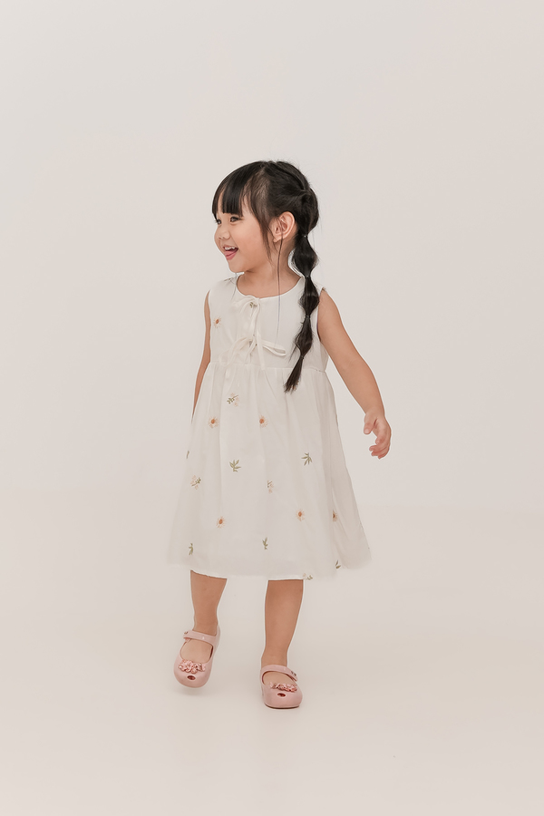 KIDS Solstice Embroidered Ribbon Dress