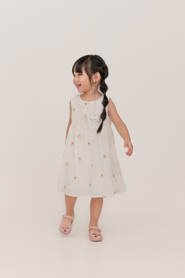 KIDS Solstice Embroidered Ribbon Dress