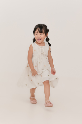 KIDS Solstice Embroidered Ribbon Dress