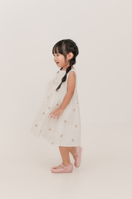 KIDS Solstice Embroidered Ribbon Dress