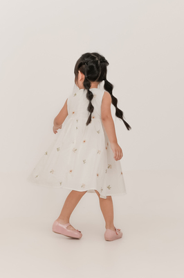 KIDS Solstice Embroidered Ribbon Dress