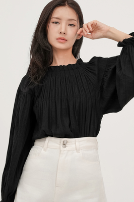 Lia Ruffle Blouson