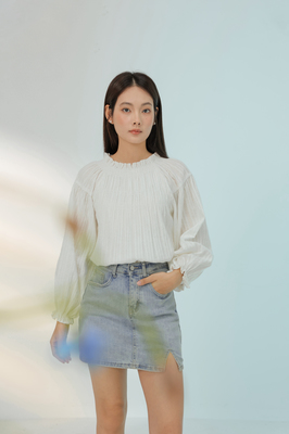 Lia Ruffle Blouson