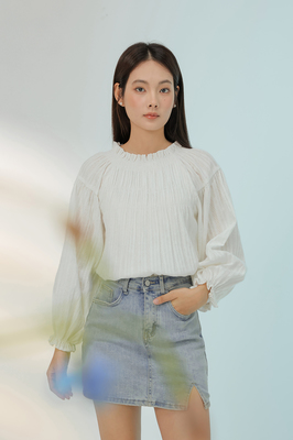 Lia Ruffle Blouson