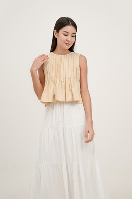 Tayler Reversible Pleated Top