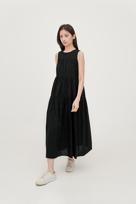 Gia Reversible Tiered Maxi Dress