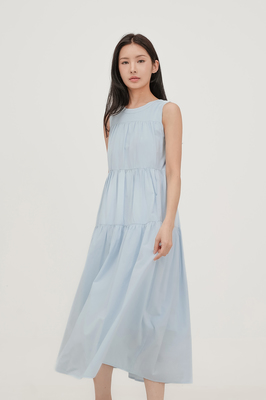 Gia Reversible Tiered Maxi Dress