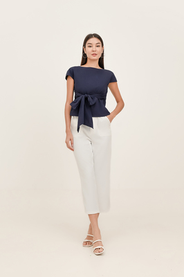 Muse Boat Neck Bow Top