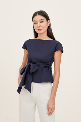 Muse Boat Neck Bow Top