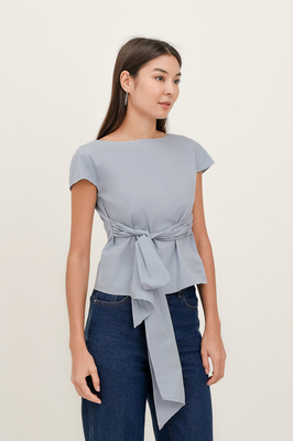 Muse Boat Neck Bow Top