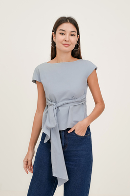 Muse Boat Neck Bow Top