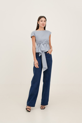 Muse Boat Neck Bow Top